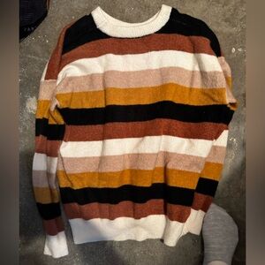 Striped Sweater in Warm Tones
